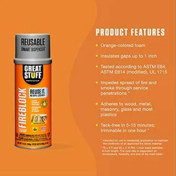 Great Stuff Fireblock Foam Sealant with Smart Dispenser