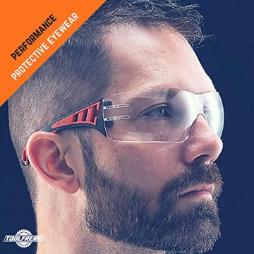 ToolFreak Rip Out Safety Glasses with Foam Padding and Impact Resistance