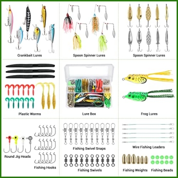 PLUSINNO Premium Fishing Tackle Set for All Anglers