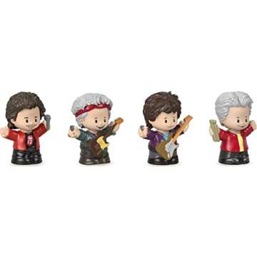 Little People Collector Rolling Stones Rock Band Special Edition Set for Adults & Fans, 4 Figures in Display Package