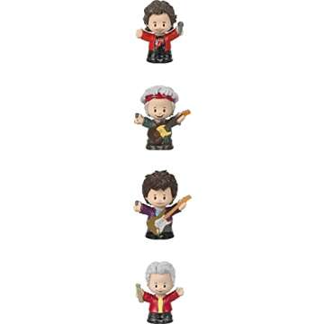 Little People Collector Rolling Stones Rock Band Special Edition Set for Adults & Fans, 4 Figures in Display Package