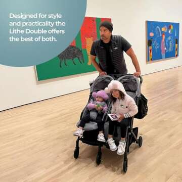 Mompush Lithe Double Ultralight Stroller for Easy Family Travel