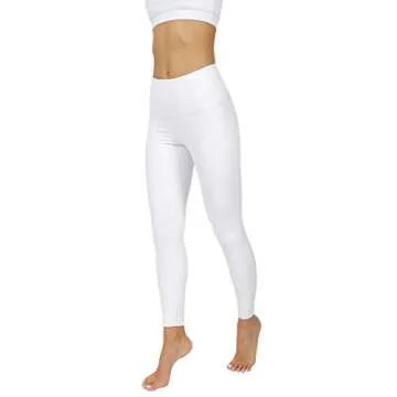 90 Degree By Reflex Power Flex Yoga Pants - High Waist Squat Proof Ankle Leggings with Pockets for W...