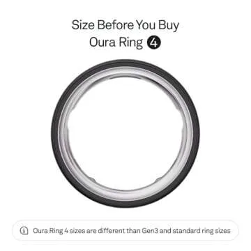 Oura Ring 4 - Stealth Size 9 - Smart Wearable for Sleep & Fitness Tracking with 8 Day Battery Life