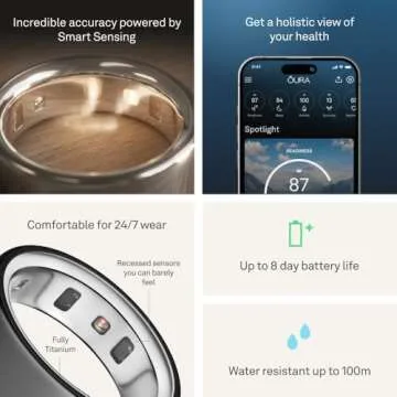 Oura Ring 4 - Sleek Smart Fitness Tracker for Healthy Living