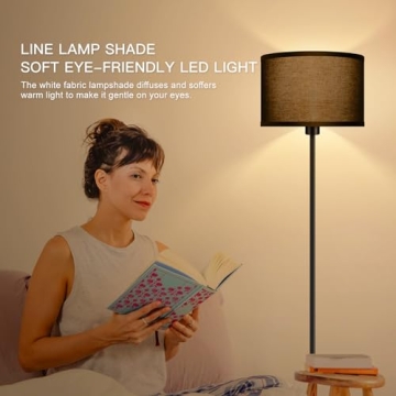 AUQUEE Modern Floor Lamp for Living Room & Bedroom