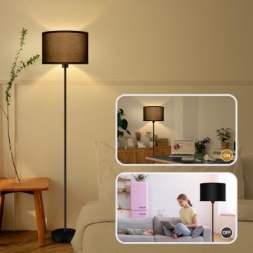 AUQUEE Modern Floor Lamp for Living Room & Bedroom