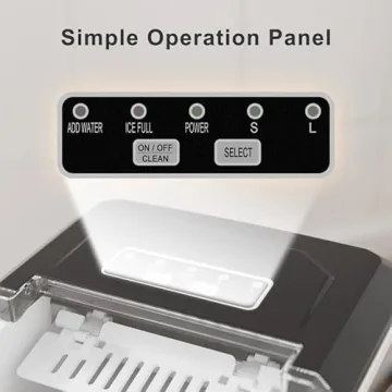 Compact Portable Ice Maker - Fast & Self-Cleaning