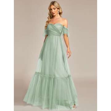 Ever-Pretty Sweetheart Off-Shoulder Maxi Dress for Women