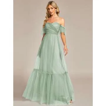 Ever-Pretty Sweetheart Off-Shoulder Maxi Dress for Women