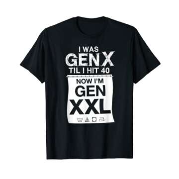 Gen XXL Dark T-Shirt for Proud Gen X Parents