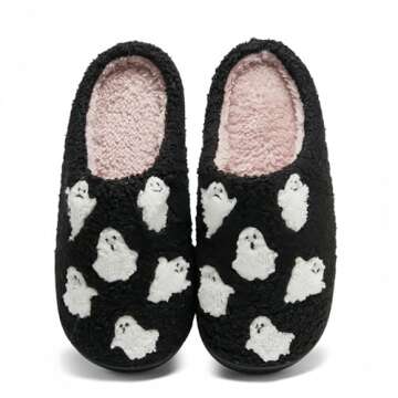 GEBUFAW Happy Face Slippers for Men and Women, Cozy and Fun!