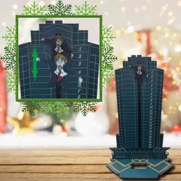 Die Hard Advent Calendar 2024,Nakatomi Plaza Advent Calendar,Christmas Countdown Calendar Gifts for kids Adults,24 Days Tabletop Wooden Christmas Ornament Diehard Advent Calendar