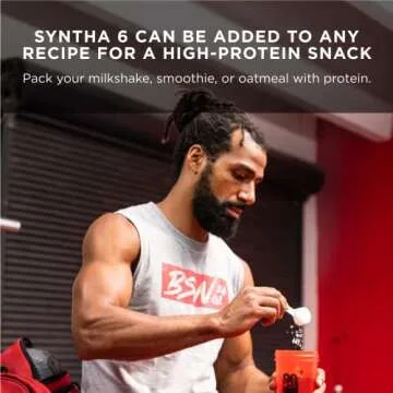 BSN SYNTHA-6 Edge Protein Powder, Vanilla Protein Powder with Hydrolyzed Whey, Micellar Casein, Milk Protein Isolate, Low Sugar, 24g Protein, Vanilla Milkshake, 48 Servings