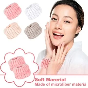 8 Pcs Spa Wrist Washband Set - Stay Dry & Stylish