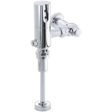 Kohler K-10960-CP 1.0 GPF/3.8 LPF Touchless DC Washout Urinal Flushometer, Polished Chrome
