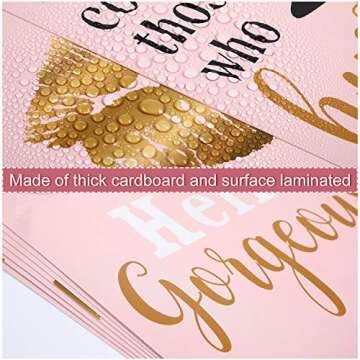 9 Pcs Inspirational Wall Art for Women - Chic Home Decor