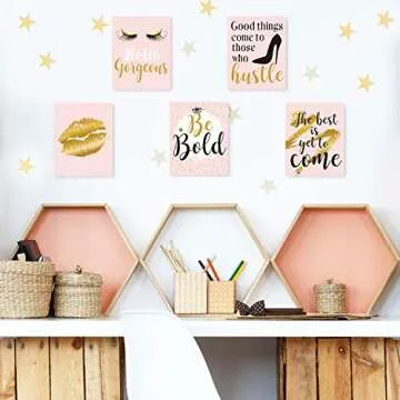 9 Pcs Inspirational Wall Art for Women - Chic Home Decor