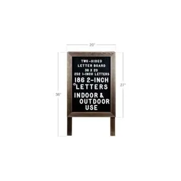 Excello Large A-Frame Letter Board for Business & Events