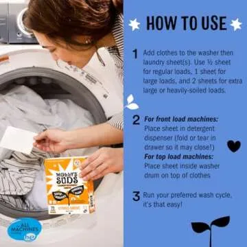 Molly’s Suds Eco-Friendly Laundry Detergent Sheets 70 Loads