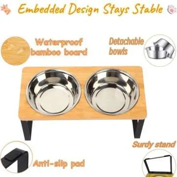 FUNACAY Elevated Cat Bowls for Healthier Pet Feeding