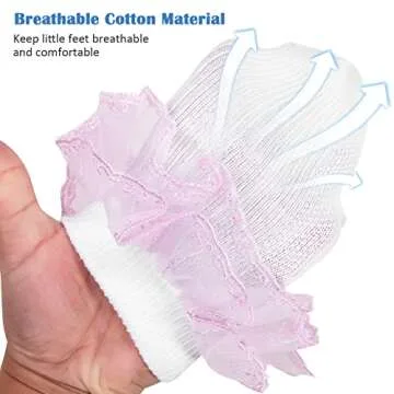 Baby Girl Big Ruffle Socks - Soft Cotton Princess Style