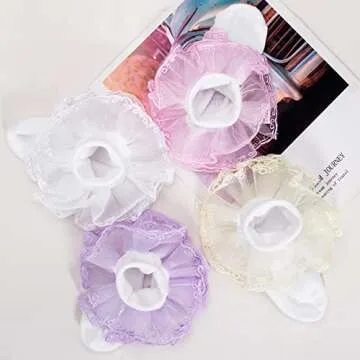 Baby Girl Big Ruffle Socks - Soft Cotton Princess Style