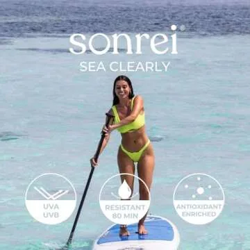 Sonrei Sea Clearly® Organic Mist Sunscreen | SPF 50, Broad Spectrum, Water-Resistant | Vegan, Non-Greasy | Ideal for Face & Body | 6 Fl Oz (Pack of 1)