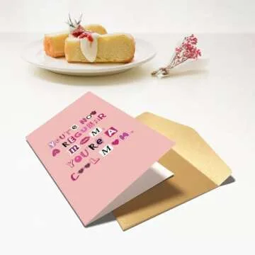 Funny Mother's Day Card, Humorous Mother's Day Card for Mom Sister Friend, Mother's Day Card Gifts for Her, Not A Regular Mom You're A Cool Mom