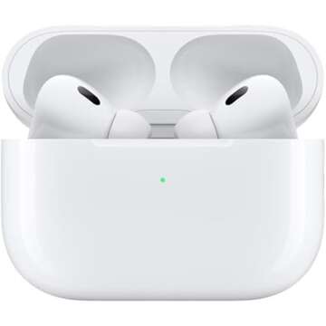 Apple AirPods Pro 2nd Generation with Wireless MagSafe Charging Case (USB-C) with Apple 1 Year Limited Warranty (Wireless Charger)