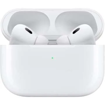 Apple AirPods Pro 2nd Generation with Wireless MagSafe Charging Case (USB-C) with Apple 1 Year Limited Warranty (Wireless Charger)