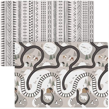 Berry Lane Baby Play Mat | Large 6.5 ft x 4.5 ft One-Piece Reversible Foam Floor Playmat | Tummy Tim...