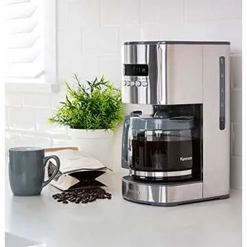Kenmore 00840706 12-Cup Programmable Aroma Control Coffee Maker, 6.34, Stainless Steel