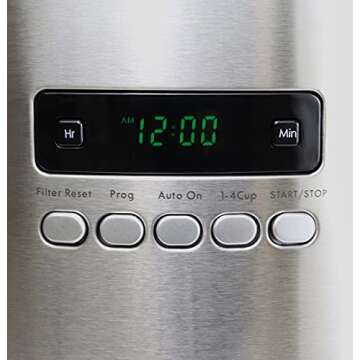 Kenmore 00840706 12-Cup Programmable Aroma Control Coffee Maker, 6.34, Stainless Steel