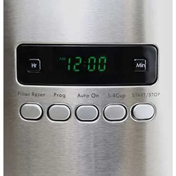 Kenmore 00840706 12-Cup Programmable Aroma Control Coffee Maker, 6.34, Stainless Steel