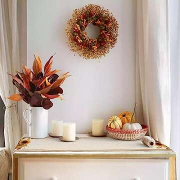 Thanksgiving Pumpkins Table Runner for Elegant Home Decor