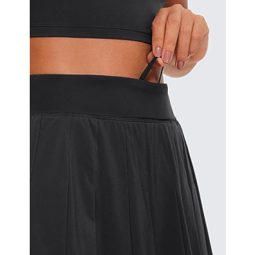 CRZ YOGA Cute Pleated Skirts for Women - High Waisted & Functional