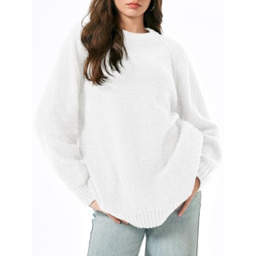 Saodimallsu Women's Trendy Fuzzy Oversized Sweater 2024