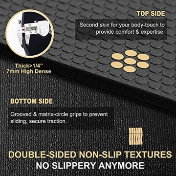 GXMMAT Extra Wide Large Exercise Mat for Home Gym