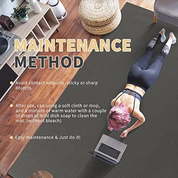 GXMMAT Extra Wide Large Exercise Mat for Home Gym