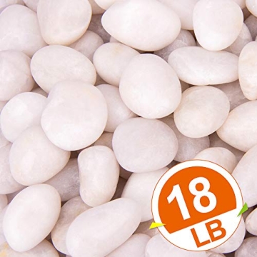 BLQH White Pebbles for Homes, Gardens, and Aquariums
