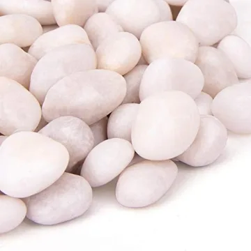 BLQH White Pebbles for Homes, Gardens, and Aquariums