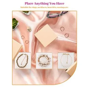 MESHA 20 Pcs Jewelry Gift Boxes with Cotton Filler