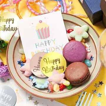 30Pcs Acrylic Cake Disc Toppers - Perfect for Celebrations