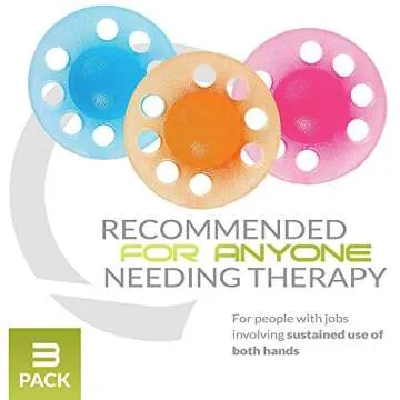 Keepafit Finger Exerciser - 3 Pack Hand Strengthener