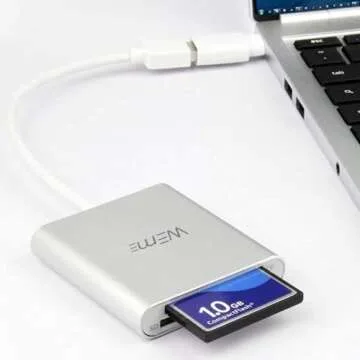 WEme Aluminum USB 3.0 Multi-in-1 Card Reader Device