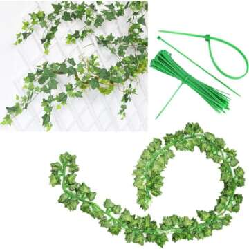 Comtelek 168 FT Artificial Ivy Garland for Home Decor