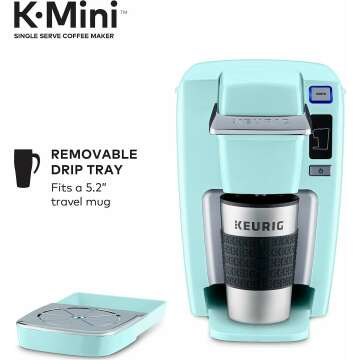 Keurig K15 Coffee Maker - Oasis Color Single Serve Brewer