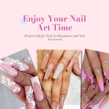 MelodySusie 3Pcs Acrylic Nail Brush Set for Perfect Nail Art