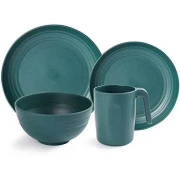 Durable Unbreakable Dinnerware Set for Indoor Outdoor Use